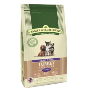 James Wellbeloved Small Breed Turkey & Rice Senior 7.5kg