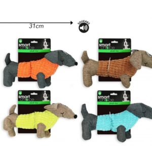 Smart Choice Soft Plush Dogs Toy With Squeaker (1 Toy)