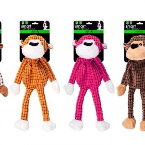 Smart Choice Super Plush Monkey Toy With Squeaker (1 Toy)