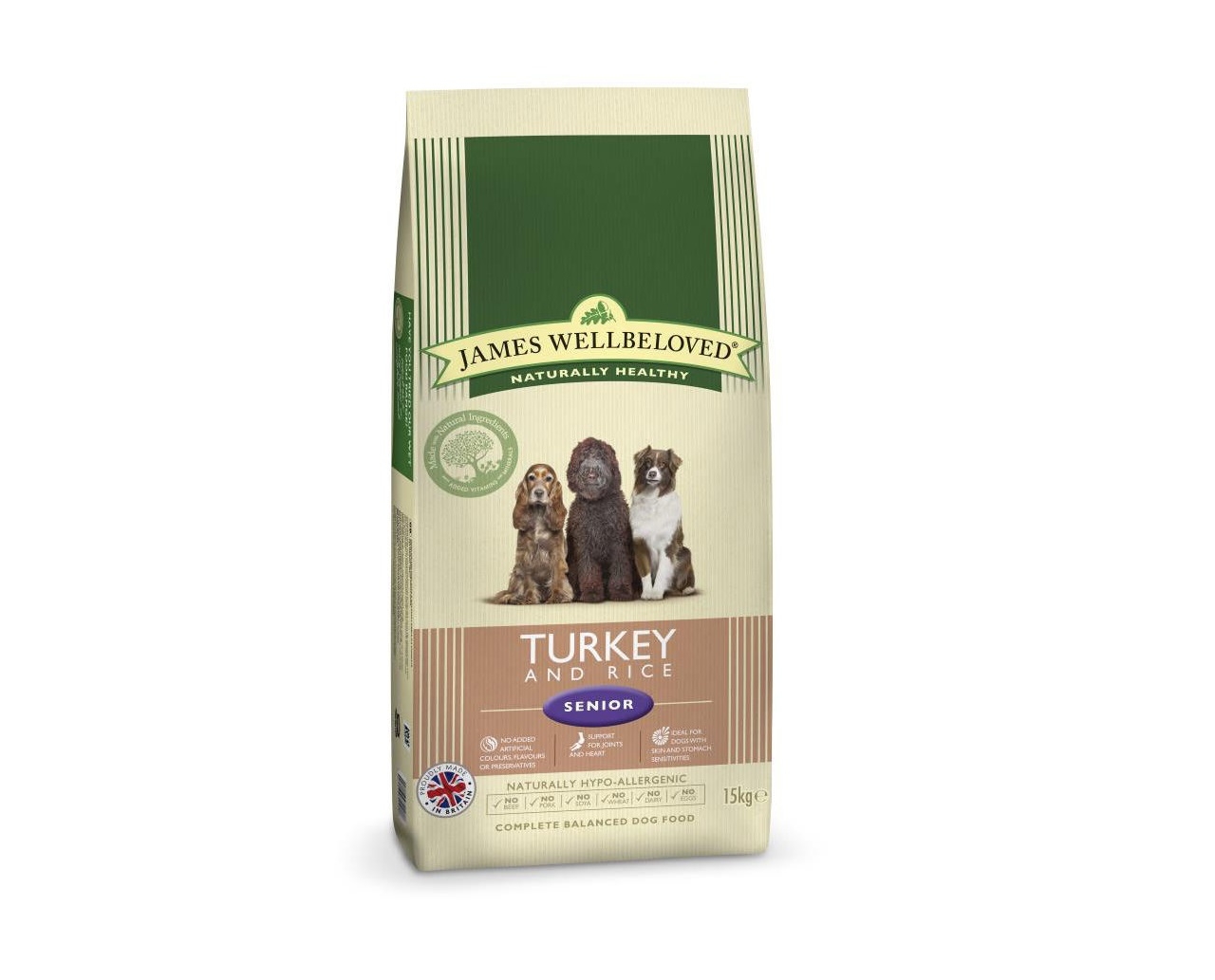 James Wellbeloved Turkey & Rice Senior 15kg