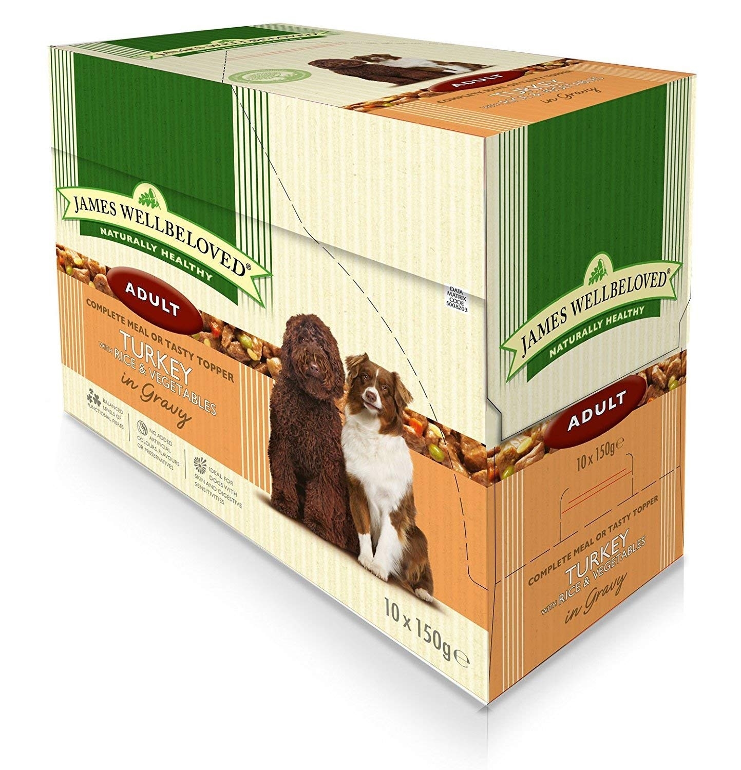 James Wellbeloved Turkey Adult 10 x 150g Pouches