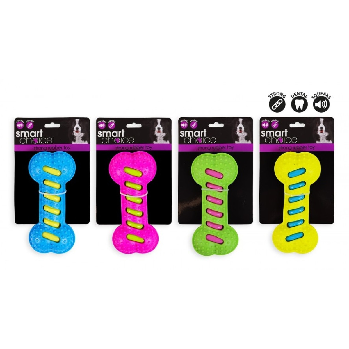 Smart Choice TPR Bone Toy With Squeaker (1 Bone)